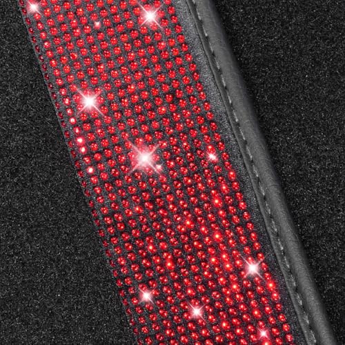 Red Bling Car Floor Mats Full Set