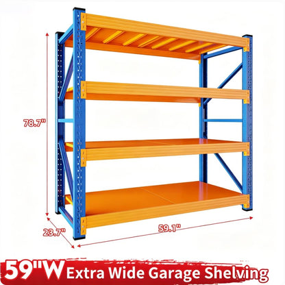 59" W Garage Storage Shelves