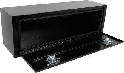 SCITOO 48" Iron Truck Bed Tool Box,Heavy Duty Crossover Storage for Most Full Size Pickups,Lockable Weatherproof Chest,Fits 48"WX16"DX16"H Truck Beds,Easy Access to Load and Unload