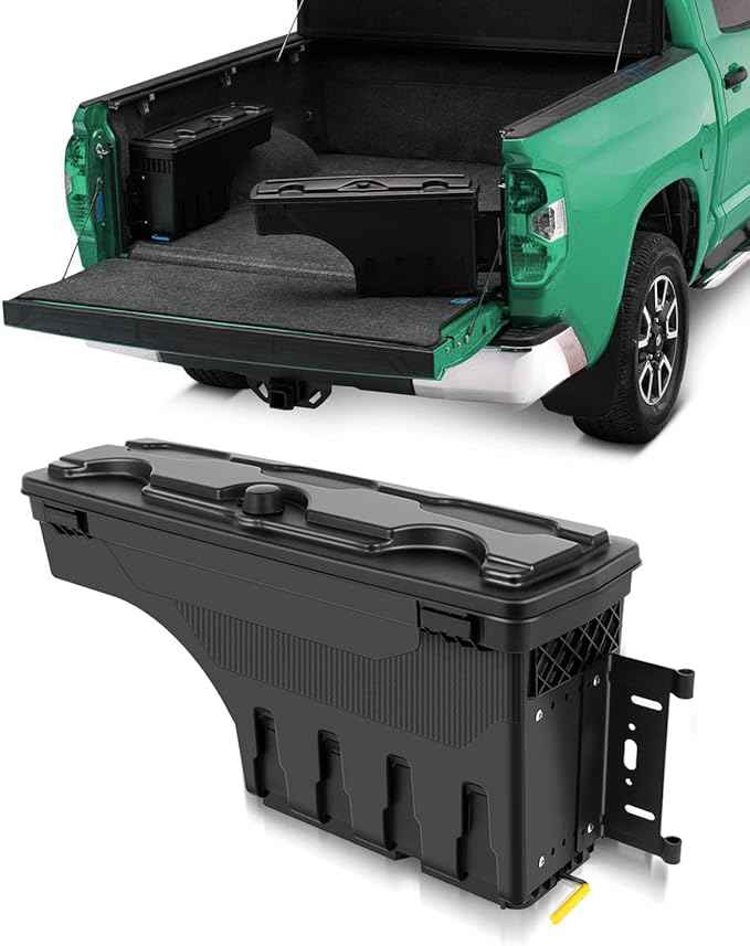 SCITOO Tool Box | Fits For Dodge Ram 1500 2002-2010, For Dodge Ram 2500 2002-2010, For Dodge Ram 3500 2002-2010, For Ram 1500 2500 3500 2011-2018 | Truck Bed Storage Box, Right Passenger Side