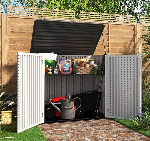 Horizontal Outdoor Storage Shed