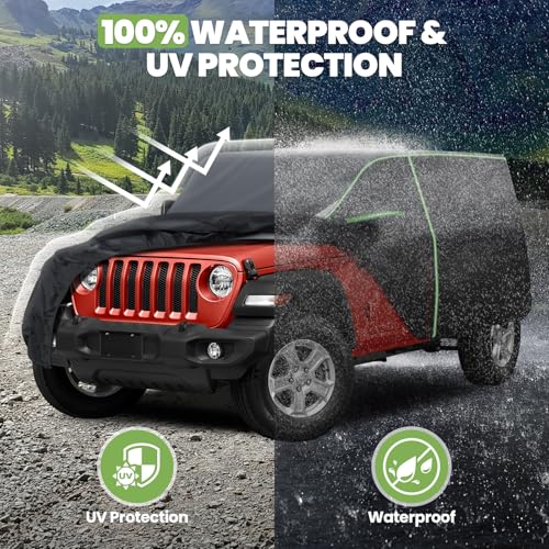 420d Car Cover Fits for Jeep Wrangler 4 Door JK JL 2006