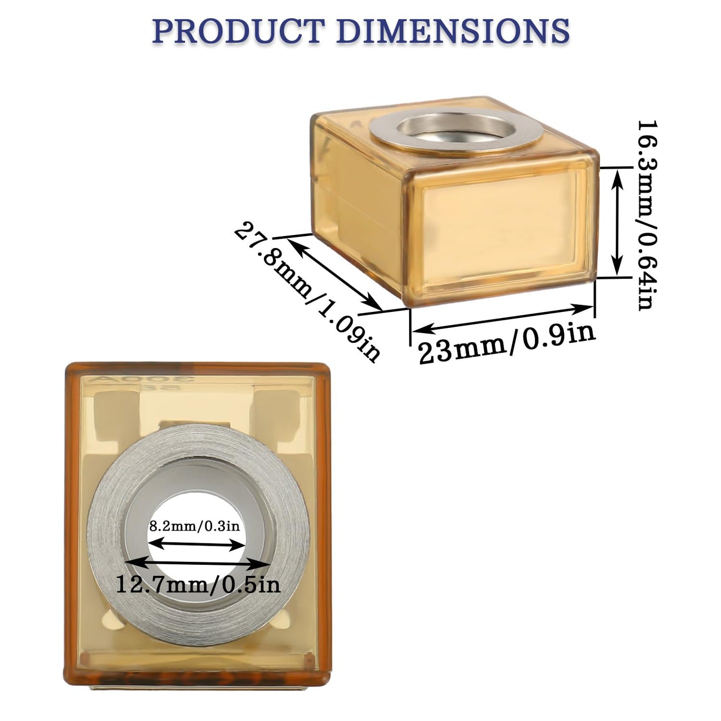 MRBF Terminal Fuse Block 30 AMP Marine Rated Battery Fuse 58V DC Max IP66 Waterproof Fuse Holder 30A
