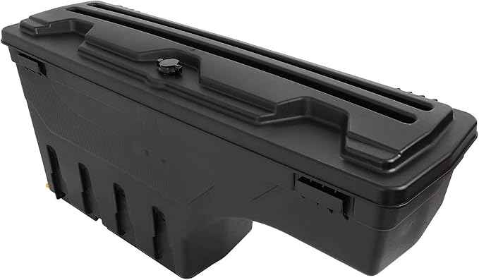 SCITOO Truck Bed Tool Box for Jeep Gladiator 2020 2021 2022 2023 Left Driver Side,Multi-Compartment Dividers Organized Storage,Heavy Duty & No-Drill Installation