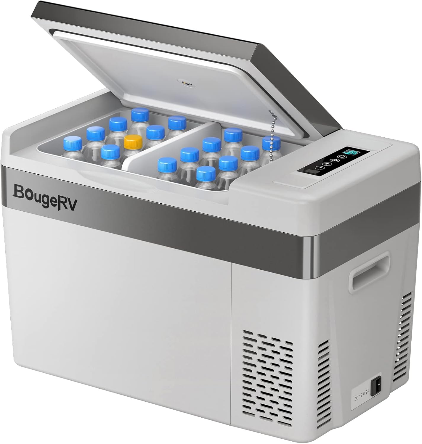 BougeRV 12 Volt Refrigerator 12V Car Fridge 30 Quart Portable Freezer Compressor Cooler -8℉~50℉ Compressor Freezer, 12/24V DC 110~240 Volt AC, for Truck RV SUV - AutoBay
