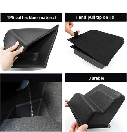 Compatible For Tesla Model Y Car Interior Accessories Trunk Side Cover Original Car Storage Durable Trunk Storage Box(2 pieces model 3)