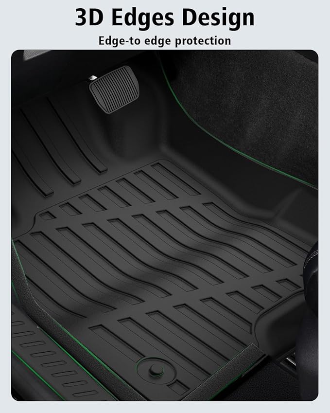 Floor Mats & Cargo Liner Custom Fit for Ford Escape Hybrid 2020-2025 2026 (NOT Fit Gas) All Weather TPE Rubber Trunk Mat Anti-Slip Full Set Automotive Floor Liners for Escape 2025 Accessories