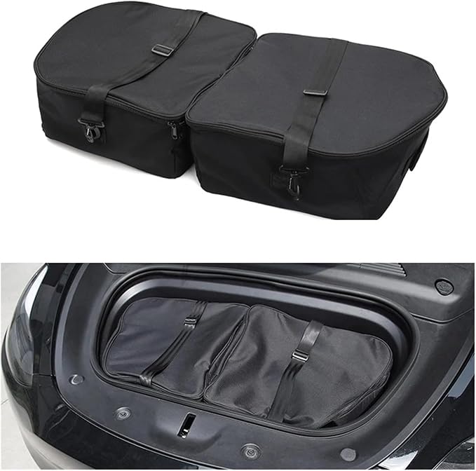 Car Front Trunk Storage Bag Compatible For Tesla Model 3 Model Y 2016-2022 Portable Storage Box Organizer Packets Insulation(Front Model Y)
