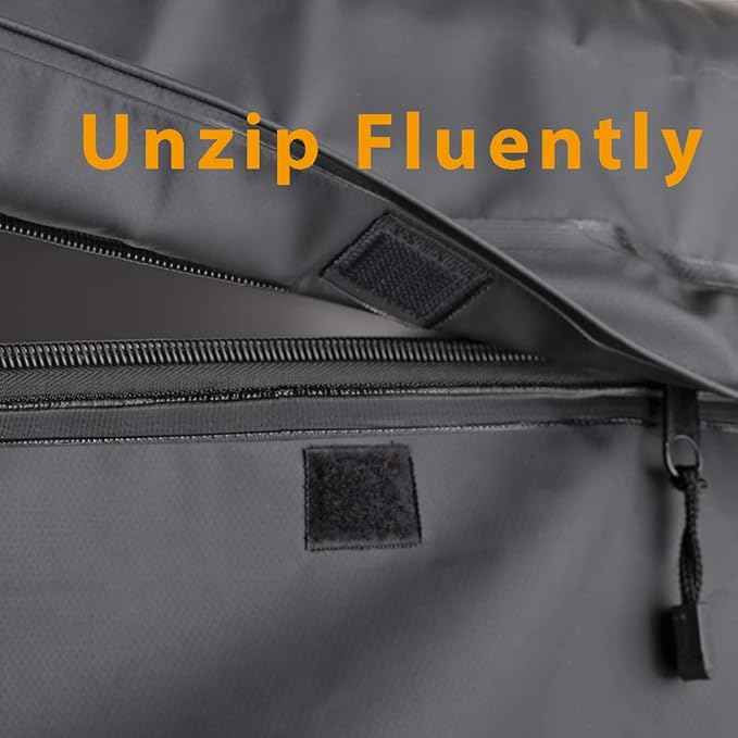 CZC AUTO Hitch Cargo Carrier Bag, 20 cu. ft Waterproof/Rainproof/Weatherproof Cargo Traveling Bag for Car Truck SUV Vans' Hitch Trays and Hitch Baskets, Safe Steady Durable Soft, Black