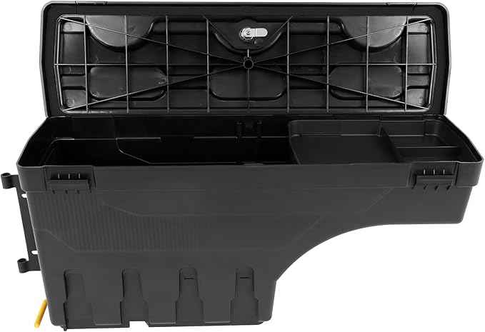 SCITOO Truck Bed Tool Box for Dodge Ram 1500/2500/3500 2002-2010 for Dodge Ram 3500 2010-2018 Left Driver Side,Multi-Compartment Dividers Organized Storage,Heavy Duty & No-Drill Installation