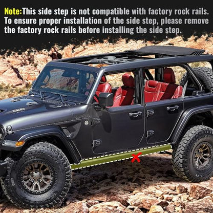 Running Boards Compatible with Vehicle 2018 (2 Count)