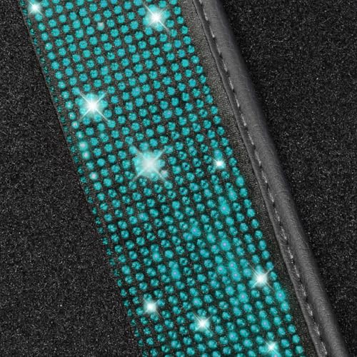 Aquamrine Bling Car Floor Mats Full Set