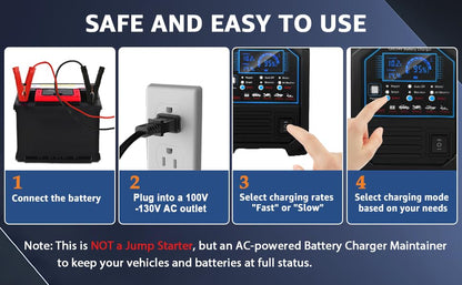 12V 24V Car Battery Charger Heavy Duty