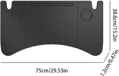 Food Tray Table Compatible for Tesla Model 3 Model Y Folding Car Steering Wheel Board Laptop Foldable Desk Mount Eating Drinks Tray Holder Auto Parts