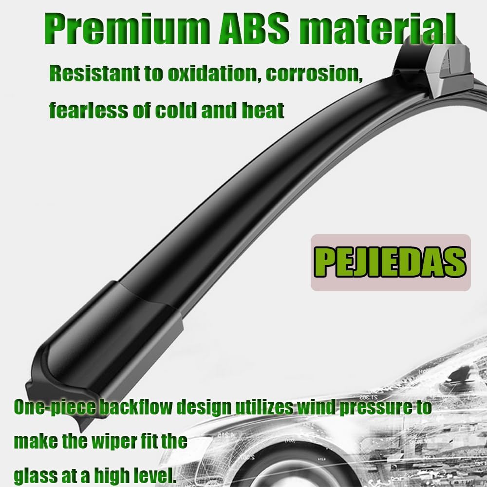 OEM Quality Front Wiper Blades, Replacement for 2013-2018 Hyundai Santa Fe,2008-2013 Nissan Rogue, OE Original Style (26 Inch + 14 Inch Front Wiper Blades)