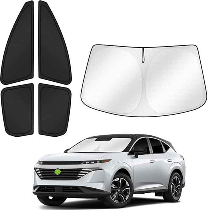 Sunshades for 2025 2026 Nissan Murano Accessories Windshield Sun Shade Side Rear Window Shade Cover Sun Visor Shield Privacy Protection for Camping Keep Vehicle Cool Black 5PCS