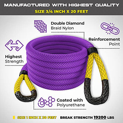 Gear Kinetic Recovery Tow Ropes for Any Recovery Situation