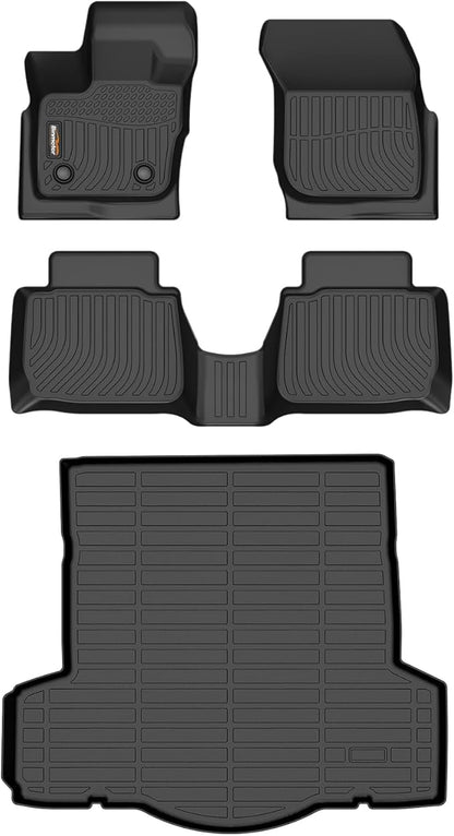 Binmotor-Floor Mats & Cargo Liner for Lincoln MKZ 2017-2020,for Ford Fusion (2017-2020, Not for Hybrid), All Weather Car Floor Mat Rubber Liners Cargo Mat for Lincoln MKZ Accessories-Black