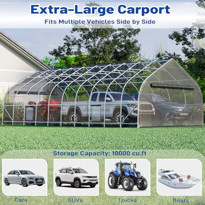 20x40 FT Reinforced Heavy Duty Carport