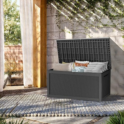 320 Gallon Lockable Resin Deck Box