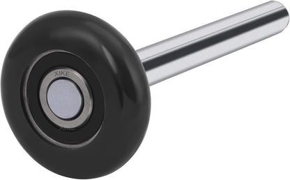 XiKe 10 Pack Black 2" Nylon Garage Door Roller 4" Stem, Quiet/Durable and High Load, Use 6200-2RS Double Seals Precision Bearings.