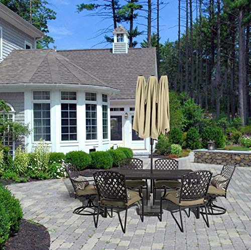 13ft Double Sided Twin Outdoor Patio Umbrella Market Umbrella