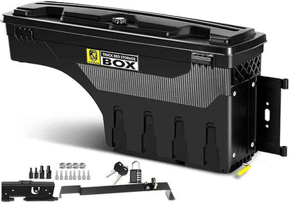 YHTAUTO Truck Bed Storage Tool Box Lockable Compatible with 2004-2012 Chevrolet Colorado & GMC Canyon, Passenger Side, Swing Waterproof Wheel Well Toolbox