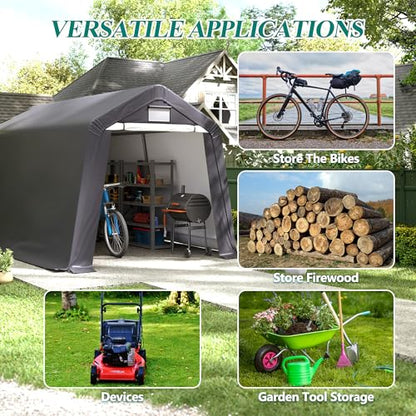 8' x 14' Outdoor Storage Shelter Shed