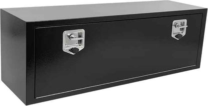 SCITOO 48" Iron Truck Bed Tool Box,Heavy Duty Crossover Storage for Most Full Size Pickups,Lockable Weatherproof Chest,Fits 48"WX16"DX16"H Truck Beds,Easy Access to Load and Unload