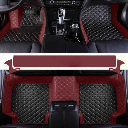 Yaruicar Custom Car Floor Mats for 2002-2026 Cadillac ATS CTS CT6 DTS Escalade Lyriq GT4 Optiq SRX SLS XT4 XT5 XT6 XTS Car Full Coverage Non-Slip Floor Liners (Wine Red Black Beige)