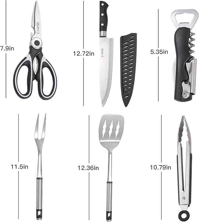 Camping Cookware Storage Bag - Camping Cooking Utensils Set Bag Camping Tool Portable Storage Bag Suitable for Knife, Fork, Spoon, Chopping Board, Chef's Knife,Kitchenware Storage