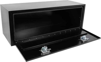 SCITOO 48" Iron Truck Bed Tool Box,Heavy Duty Crossover Storage for Most Full Size Pickups,Lockable Weatherproof Chest,Fits 48"WX18"DX18"H Truck Beds,Easy Access to Load and Unload
