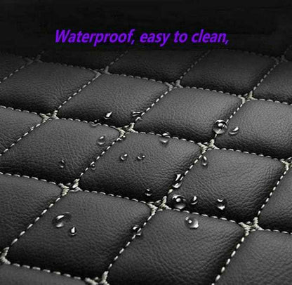 Custom 3D Leather Car Floor Mats Fit for Cars, SUVs,Sedan All-Weather Protection Anti-Slip Premium Car Mat (Green)