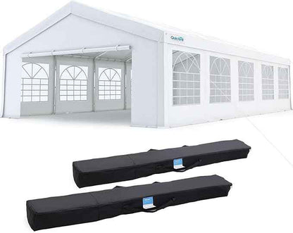 Quictent 20x30ft Party Tent Heavy Duty Outdoor Canopy Tent Carport Wedding Event Shelter BBQ Wedding Tents for Parties with Storage Bags(Church)