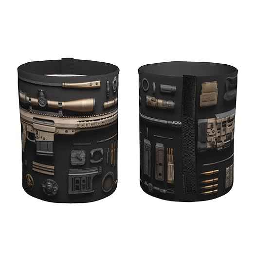 Gun Military Gear Arsenal Set Car Trash Can Waterproof Hanging Trash Bin Collapsible Garbage Can for Car Accessories Travel Camping Kitchen Home