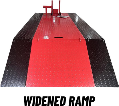 1500lbs Motorcycle Lift Side Extension Motorcycle Jack Table Pedal Hydraulic Pump Lift Table KT