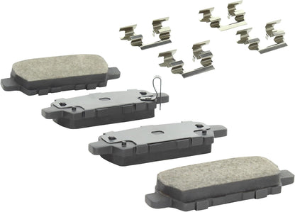 Premium Ceramic Rear Brake Pads (1001-0905AC) Compatible with 2003-2024 INFINITI/Nissan (350Z/EX35/EX37/FX35/FX37/G25/G35/G37/Maxima/Murano/Pathfinder/Q40/Q70L/Quest/QX50/QX70/Rogue)