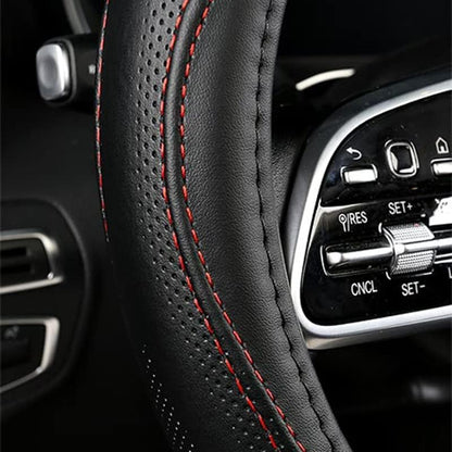 Genuine Leather Steering Wheel Cover