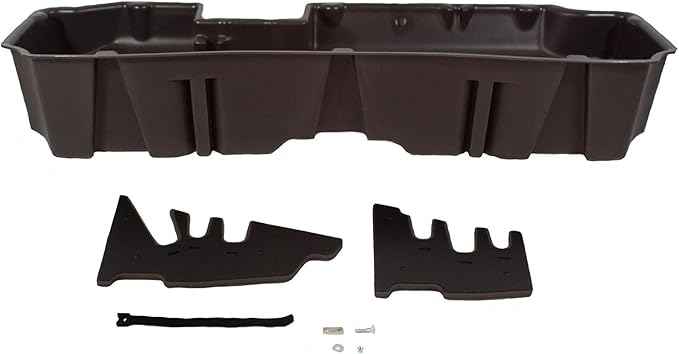 DU-HA Under Seat Storage Fits Chevrolet & GMC Silverado/Sierra 19-26 Light 20-26 Heavy Duty Crew Cab New Body Style | Brown Heavy-Duty Back Seat Organizer | 10401