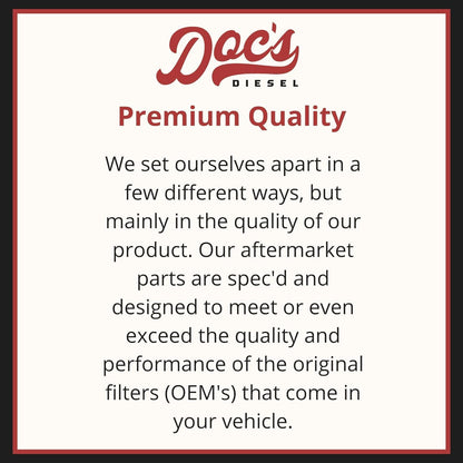 DOC'S DIESEL Ram 6.7L Cummins Air Filter 2007-2023 | Replaces 53034051AB | 12 Pack | OEM Grade Air Filter