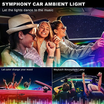 Dreamcolor Acrylic Interior Car LED Strip Light with Wireless APP
