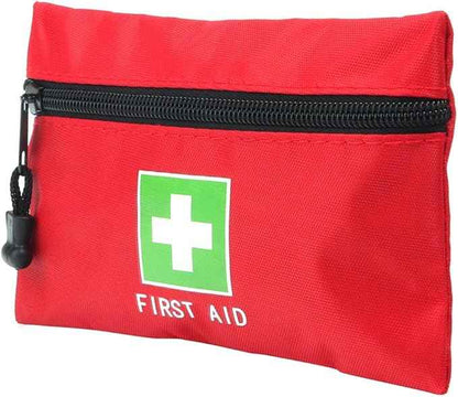 Red Emergency Bag First Aid Small Empty Travel Rescue Pouch First Responder Storage Medicine Pocket Bags for Car Home Office Kitchen Sport Ourdoors Bag Only (6x4.3)