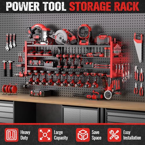49.8" Power Tool Organizer Wall Mount