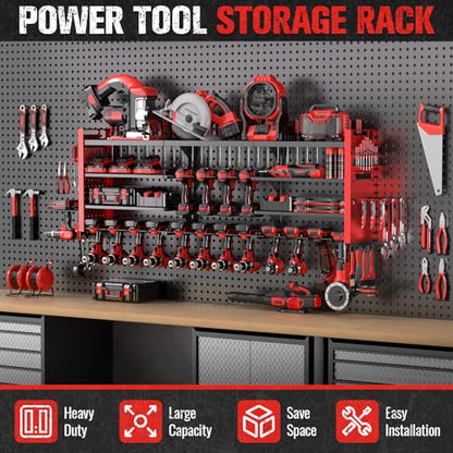 49.8" Power Tool Organizer Wall Mount