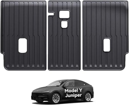 2nd Row Seatback Protector Compatible with Tesla Model Y Juniper 2025-2026 5 Seat Back Seat Cover Mat All Weather Cargo Liner Accessories | Custom Fit Trunk Protection (2PCS Backrest Protector)