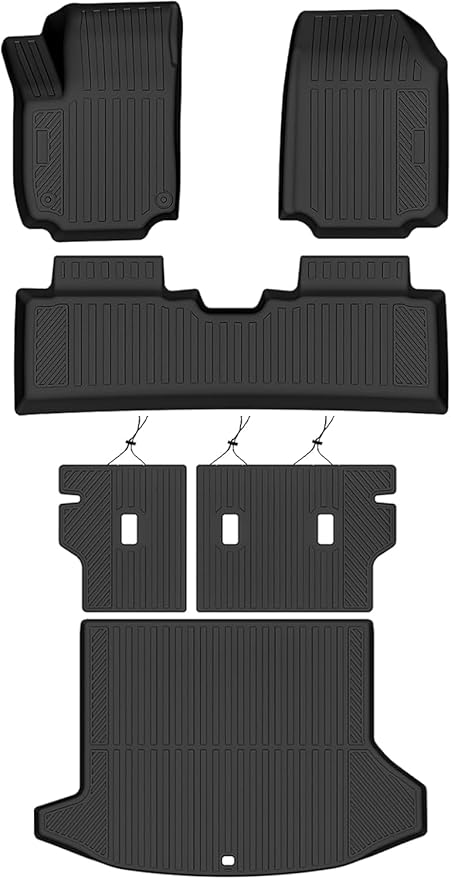 Custom Fit Floor Mats for 2025 2026 Chevy/Chevrolet Equinox/GMC Terrain, All Weather TPE Floor Liners with Trunk Mat & Backrest Protectors, Odorless Full Set Interior Accessories