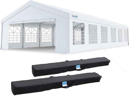 Quictent 20x40ft Party Tent Heavy Duty Outdoor Canopy Tent Carport Wedding Event Shelter BBQ Wedding Tents for Parties with Storage Bags(Church)