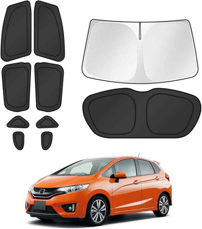 Window Shades for 2015-2020 Honda Fit Accessories Windshield Sun Shade Side Rear Window Covers Sunshade Sun Visor Shield Privacy Protection for Camping Keep Vehicle Cool Black 10PCS