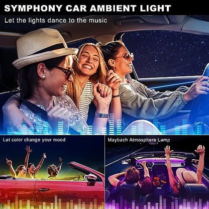 Acrylic Interior Car LED Strip Light with Wireless APP