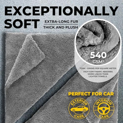 Edgeless Microfiber Car Towels (6 Count)